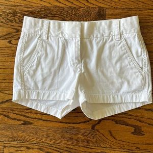 J. Crew White Shorts Size 0